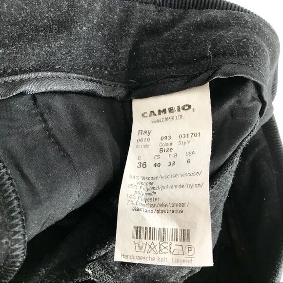 Cambio Dark Gray Stretchy skinny Pants size 6 - Picture 8 of 9